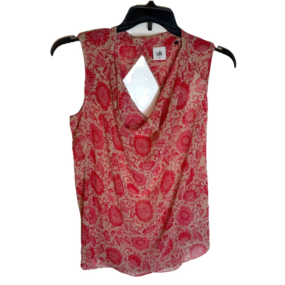 Cabi # 5037 "Vita Blouse" Cowl Neck Keyhole Back Top‎ Size Small